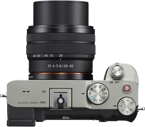 Sony Alpha a7C Mirrorless Digital Camera with 28-60mm Lens (Silver) ILCE7CL/S + 64GB Memory Card + 2 x NP-FZ-100 Battery + Corel Photo Software + Case + External Charger + Card Reader + More (Renewed) in Saudi Arabia