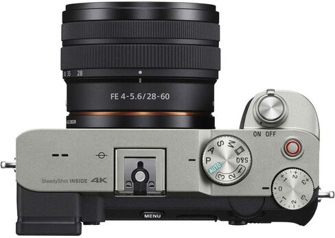 Sony Alpha a7C Mirrorless Digital Camera with 28-60mm Lens (Silver) ILCE7CL/S + 64GB Memory Card + 2 x NP-FZ-100 Battery + Corel Photo Software + Case + External Charger + Card Reader + More (Renewed) in Saudi Arabia