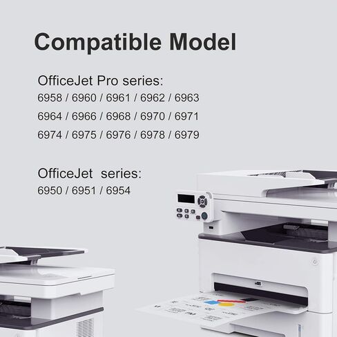 MYTONER استبدال خرطوشة الحبر المعاد تصنيعها ل HP 902XL 902 XL لطابعة OfficeJet Pro 6979 6978 6962 6968 6958 6975 6960 6970 6954 6951 6950 (أسود، سماوي، أرجواني، أصفر، 4 حزم) in Kuwait