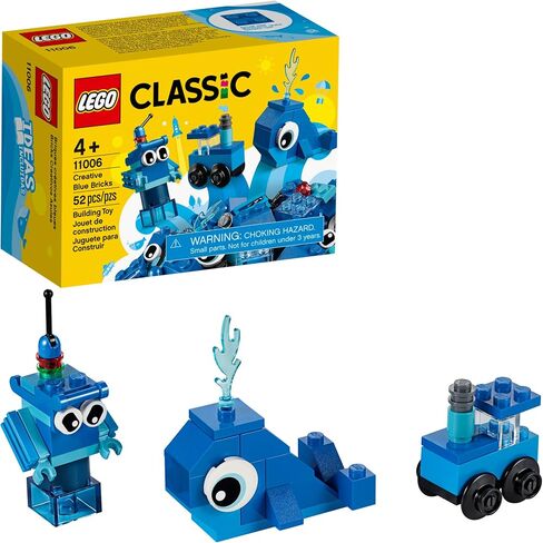 LEGO Classic Creative Blue Bricks 11006 Kids’ Building Toy Starter Set with Blue Bricks to Inspire Imaginative Play (52 Pieces) in Saudi Arabia