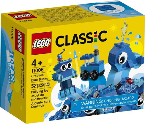 LEGO Classic Creative Blue Bricks 11006 Kids’ Building Toy Starter Set with Blue Bricks to Inspire Imaginative Play (52 Pieces) in Saudi Arabia