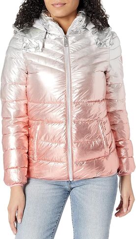 GUESS Women's Ottavia Puffer Jacket in Saudi Arabia
