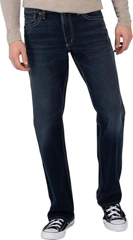 Silver Jeans Co. Men's Zac Relaxed Fit Straight Leg Jeans in Saudi Arabia