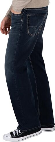 Silver Jeans Co. Men's Zac Relaxed Fit Straight Leg Jeans in Saudi Arabia