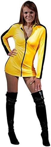 Bruce Lee Game of Death Sexy Yellow Jumpsuit Dress Costume Adult Medium in Saudi Arabia