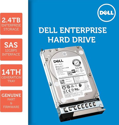 Dell 401-ABHQ 2.4TB 10K SAS 2.5-Inch PowerEdge Enterprise Hard Drive in 14G Tray Bundle with Compatily Screwdriver Compatible with R940XA R840 R440 R640 R6415 R740 R740XD R7415 R7425 R940 in Saudi Arabia