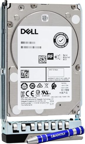 Dell 401-ABHQ 2.4TB 10K SAS 2.5-Inch PowerEdge Enterprise Hard Drive in 14G Tray Bundle with Compatily Screwdriver Compatible with R940XA R840 R440 R640 R6415 R740 R740XD R7415 R7425 R940 in Saudi Arabia