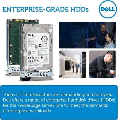 Dell 401-ABHQ 2.4TB 10K SAS 2.5-Inch PowerEdge Enterprise Hard Drive in 14G Tray Bundle with Compatily Screwdriver Compatible with R940XA R840 R440 R640 R6415 R740 R740XD R7415 R7425 R940 in Saudi Arabia