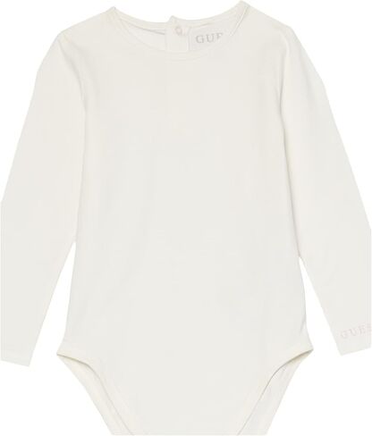 GUESS baby-girls Long Sleeve Jersey Cotton Bodysuit and Knit Denim Skirtall 2 Piece Set in Saudi Arabia