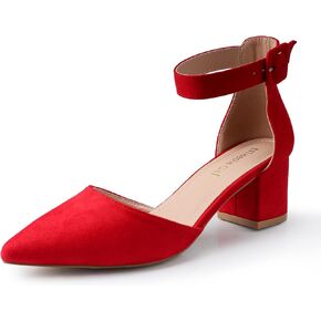 NinetinGel High Heels.Chunky Heel Pointed Closed Toe Pump Shoes,Party Wedding Fashion Shoes,Gifts for Women