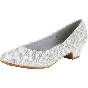 DREAM PAIRS Women's Mila Low Chunky Heel Pump Shoes