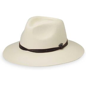 قبعة Wallaroo Hat Company للسيدات من Aspen Fedora - حماية من أشعة الشمس بعامل حماية من أشعة الشمس 50+، مقاس قابل للتعبئة وقابل للتعديل لمقاسات التاج المتوسطة in Kuwait