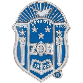 سترة Zeta Phi Beta ذات طية صدر السترة من المينا لنادي نسائي بأحرف يونانية ملابس رسمية (دبوس طية صدر السترة - تصميم H) in Kuwait