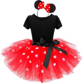 Nileafes Girls Princess Mini Mouse Costume Toddler Birthday Party Fancy Dress Up