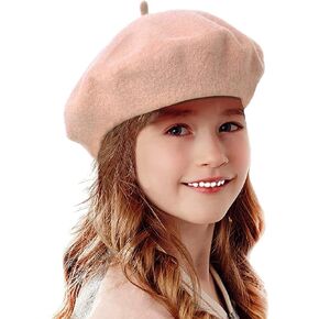 Bonaweite French Wool Berets Hat Classic Fashion Warm Beanie Cap for Girls in Saudi Arabia