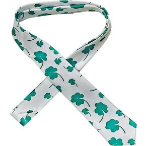 Designer NARROW NECKTIE Selections for All Occasions - Silk Feel Slim Novelty Soft Skinny Neck Tie for Tuxedo Fashion