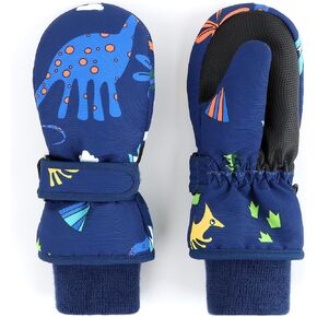 Duoyeree Waterproof Kids Mittens Gloves with Fleece Lined for Boys Girls Winter Snow Skiing Thick Insulated for Cold Weather in Saudi Arabia
