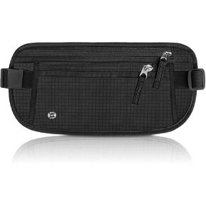 WALNEW Travel Money Belt for Women and Men - RFID Blocking Passport Holder Hidden Travel Wallet to Keep Cash, Credit Card, Passport, Cell Phone Safe