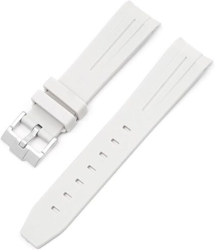 Niziruoup حزام مطاطي لأوميغا x سواتش MoonSwatch Speedmaster/ساعة رولكس/ساعة SEIKO 20 مم، منحني بدون فجوة قسط ناعم متين من المطاط الأصلي سوار بديل للرجال والنساء in Kuwait