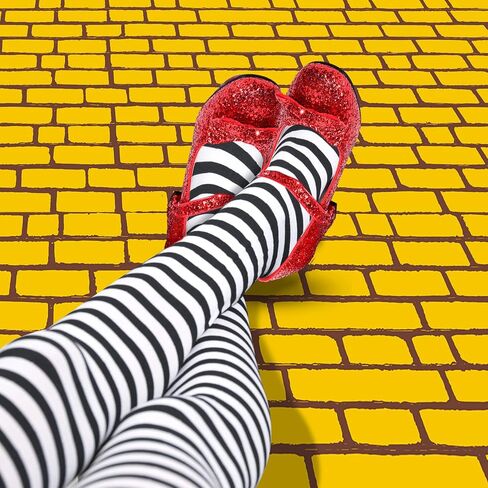 Red Shoes Red Dress Shoes for Women Glitter Heels Girls' Costume Footwear Princess Shoes for Yellow Brick Road with Socks in Saudi Arabia