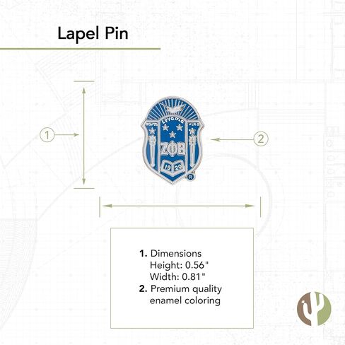 Zeta Phi Beta Lapel Pin Enamel Sorority Greek Letter Formal Wear Blazer Jacket (Lapel Pin - Design H) in Saudi Arabia