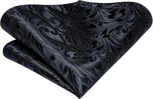 ربطات عنق Hi-Tie مقاس 63 بوصة و70 بوصة للرجال مجموعة ربطات عنق رجالية طويلة جدًا من الحرير وأزرار أكمام مربعة للجيب وربطة عنق بيزلي لحفلات الزفاف in Kuwait