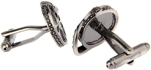 Movie Film Reel Cufflinks in Gunmetal TV Director Wedding Cuff Links in Saudi Arabia