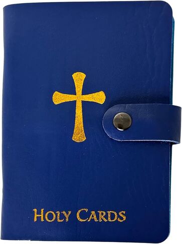 Amazing Saints Holy Card Holder Blue Carrying Case up to 40 Cards (J5005) in Kuwait