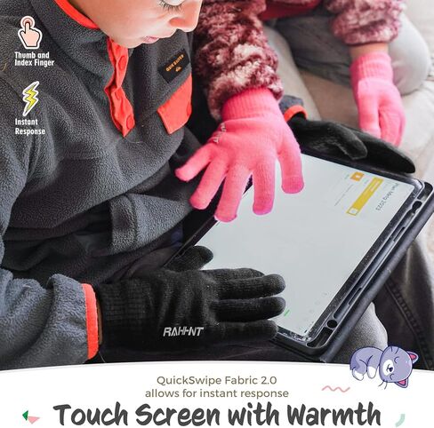 Kids Winter Gloves for Boys Girls Children Toddler Thermal Wool Knit Gloves with Insulated Fleece Lining Keep Hand Warm Gift in Kuwait