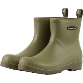 Short Rain Boots for Women Waterproof Non-Slip Chelsea Ankle Boots | Cute Fashion Matte Rubber Boots Lightweight Outdoor Garden Shoes And Work Booties For Ladies With A Removable Comfort Insole in Saudi Arabia