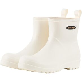 Short Rain Boots for Women Waterproof Non-Slip Chelsea Ankle Boots | Cute Fashion Matte Rubber Boots Lightweight Outdoor Garden Shoes And Work Booties For Ladies With A Removable Comfort Insole in Saudi Arabia