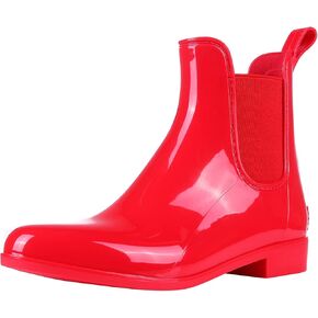 Evshine Women's Short Ankle Rain Boots Lightweight Chelsea Rain Boots Rubber Waterproof Booties