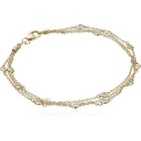 Amazon Collection 14k Gold Floating Diamond Strand Bracelet (1/2cttw, K-L Color, I1-I2 Clarity) in Saudi Arabia