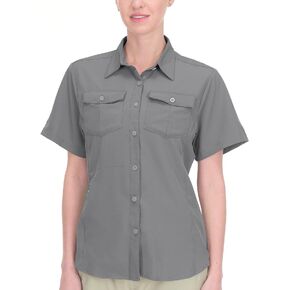 Little Donkey Andy Women's Stretch Quick Dry UPF50+ Short Sleeve Shirt for Hiking, Travel, Camping