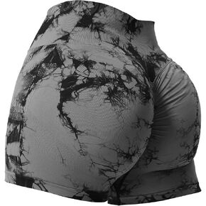VOYJOY Women Workout Shorts 3.6" Scrunch Butt Lifting Gym Shorts Seamless Yoga Biker Shorts