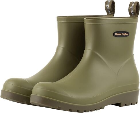 Short Rain Boots for Women Waterproof Non-Slip Chelsea Ankle Boots | Cute Fashion Matte Rubber Boots Lightweight Outdoor Garden Shoes And Work Booties For Ladies With A Removable Comfort Insole in Saudi Arabia