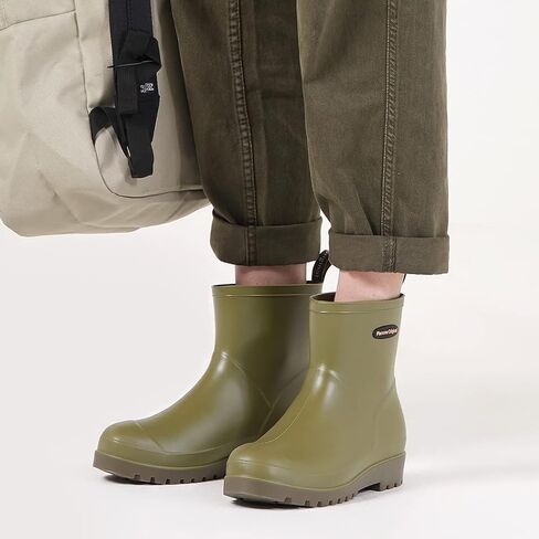 Short Rain Boots for Women Waterproof Non-Slip Chelsea Ankle Boots | Cute Fashion Matte Rubber Boots Lightweight Outdoor Garden Shoes And Work Booties For Ladies With A Removable Comfort Insole in Saudi Arabia