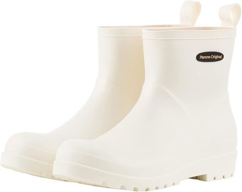Short Rain Boots for Women Waterproof Non-Slip Chelsea Ankle Boots | Cute Fashion Matte Rubber Boots Lightweight Outdoor Garden Shoes And Work Booties For Ladies With A Removable Comfort Insole in Kuwait