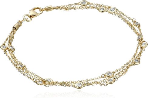 Amazon Collection 14k Gold Floating Diamond Strand Bracelet (1/2cttw, K-L Color, I1-I2 Clarity) in Saudi Arabia