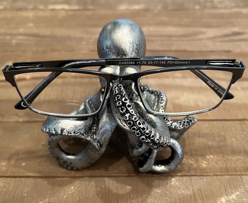 Top Brass Whimsical Octopus Figurine / Eyeglasses Holder Stand - Fun Glasses Keeper in Kuwait