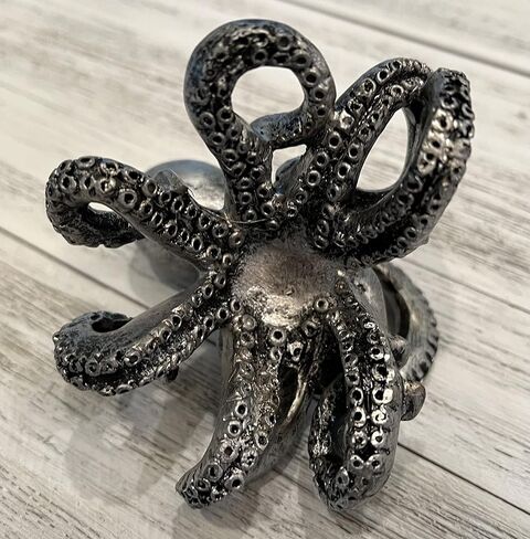 Top Brass Whimsical Octopus Figurine / Eyeglasses Holder Stand - Fun Glasses Keeper in Kuwait