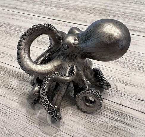 Top Brass Whimsical Octopus Figurine / Eyeglasses Holder Stand - Fun Glasses Keeper in Kuwait