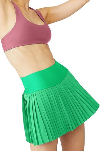 MEIVSO Women's Pleated Tennis Skirts High Waisted Athletic Golf Sports Mini Skorts with Pockets in Kuwait