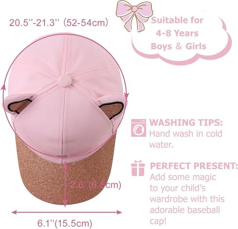 Girls Baseball Cap Kids Cute Sun Hat Adjustable Trucker Hats Toddler Rainbow Floral Ponytail Caps Spring Summer in Saudi Arabia