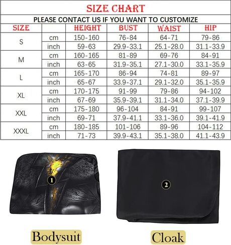 EOILFM أزياء الهالوين الرجالية الخارقة التأثيرية بدلة سوداء Zentai ملابس ارتداءها بذلة بقلنسوة عباءة الرأس للبالغين in Kuwait