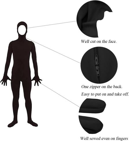 بدلة Zentai التنكرية للرجال والنساء من Aniler مفتوحة الوجه لكامل الجسم من Zentai in Kuwait