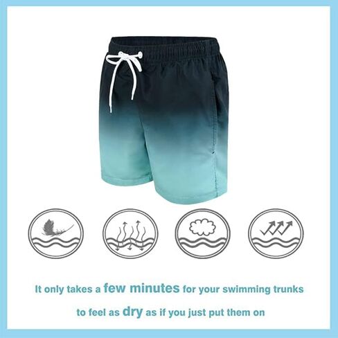 SNOW DREAMS Boys Swim Trunks Quick Dry Swim Shorts Lightweight Bathing Suits Side Pocket in Kuwait