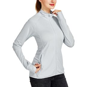 Willit Women's Long Sleeve Shirts UPF 50+ Sun Protection Jacket SPF Shirts Running Hiking Athletic UV Jacket Lightweight
