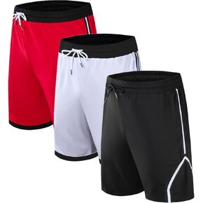 OPALOS 2/3 Pack Active Athletic Shorts for Men, Basketball Shorts with Pockets