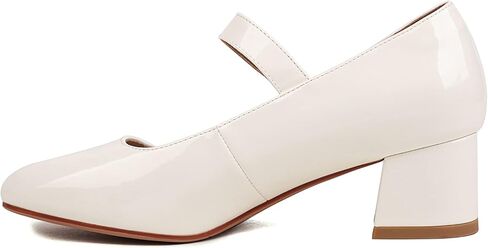 Naiyee Mary Jane Shoes Women Chunky Heel Ankle Strap Dress Shoes for Women Low Heels Close Rounded Toe Pumps in Kuwait